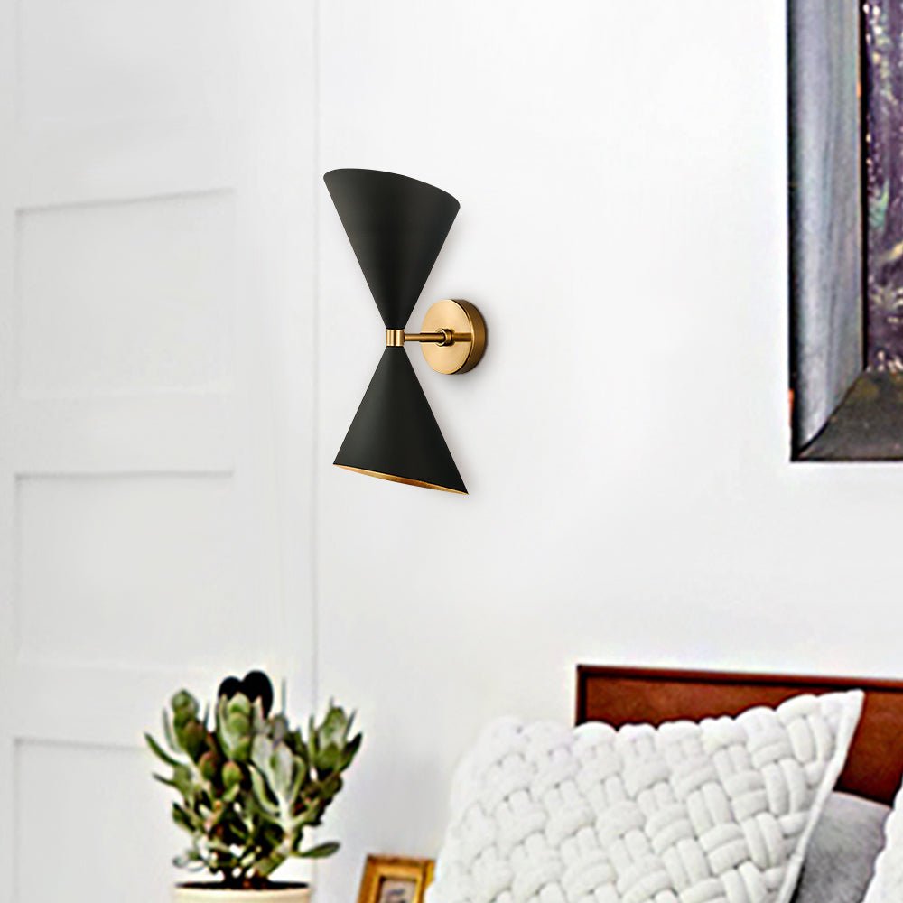 Mid Century Modern 2 Light Up and Down Wall Sconce - LightfixturesUAE