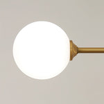 Mid - Century Modern 3 Light Linear Brass Ceiling Light - LightfixturesUAE