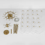 Mid - century Modern 3 - Tier Tube Glass Chandelier - LightfixturesUAE
