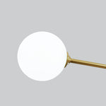 Mid Century Modern 6 - Light Glass Globe Ceiling Light - LightfixturesUAE