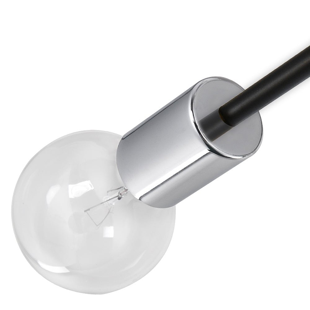 Mid - century Modern 6 - Light Metal Radial Sputnik Ceiling Light - LightfixturesUAE