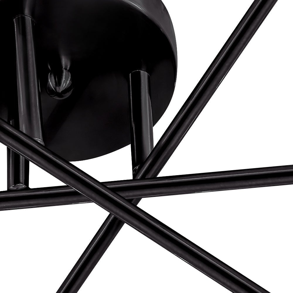 Mid - century Modern 6 - Light Metal Radial Sputnik Ceiling Light - LightfixturesUAE