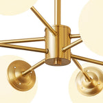 Mid - Century Modern 6/8 Lights Sputnik Glass Globe Chandelier - LightfixturesUAE