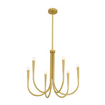 Mid - century Modern 6/9 - Light Swoop Arm Chandelier - LightfixturesUAE