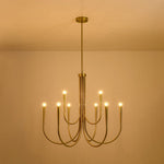 Mid - century Modern 6/9 - Light Swoop Arm Chandelier - LightfixturesUAE