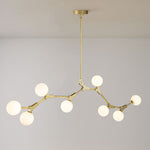 Mid - Century Modern 8 Light Branching Linear Chandelier - LightfixturesUAE