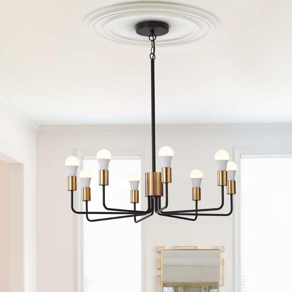 Mid - Century Modern 8 - Light Candle - Style Sputnik Chandelier - LightfixturesUAE