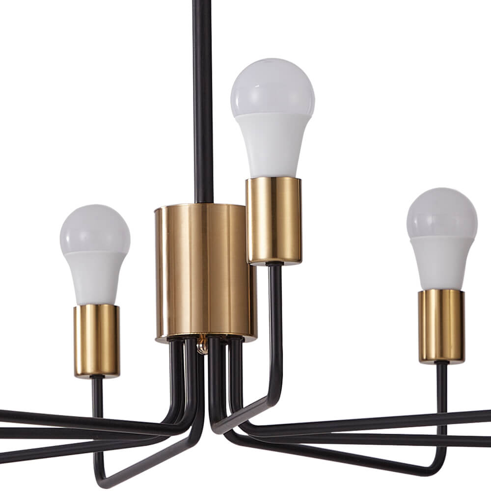 Mid - Century Modern 8 - Light Candle - Style Sputnik Chandelier - LightfixturesUAE