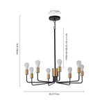 Mid - Century Modern 8 - Light Candle - Style Sputnik Chandelier - LightfixturesUAE