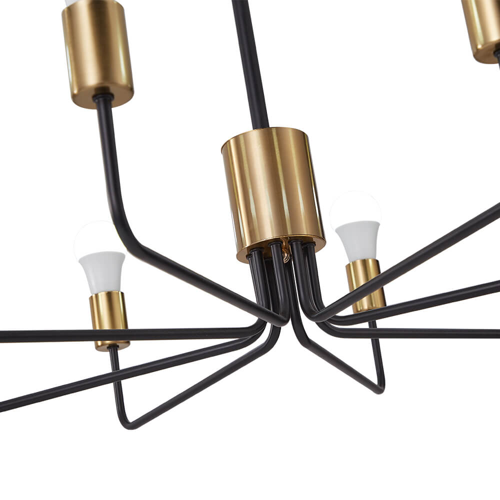 Mid - Century Modern 8 - Light Candle - Style Sputnik Chandelier - LightfixturesUAE