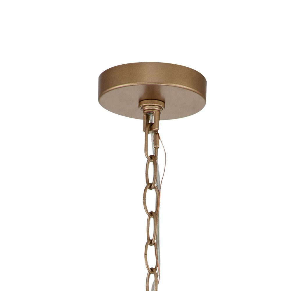 Mid - century Modern Drum Fabric Shade Chandelier - LightfixturesUAE