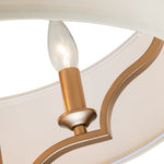 Mid - century Modern Drum Fabric Shade Chandelier - LightfixturesUAE
