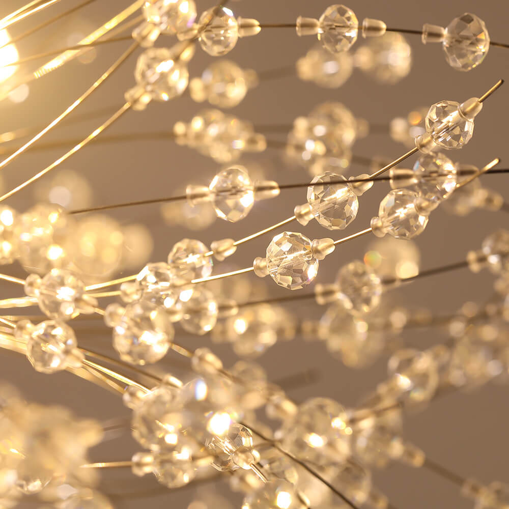 Mid - century Modern Round Firework Dandelion Chandelier - LightfixturesUAE
