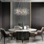 Mid - century Modern Round Firework Dandelion Chandelier - LightfixturesUAE