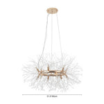 Mid - century Modern Round Firework Dandelion Chandelier - LightfixturesUAE