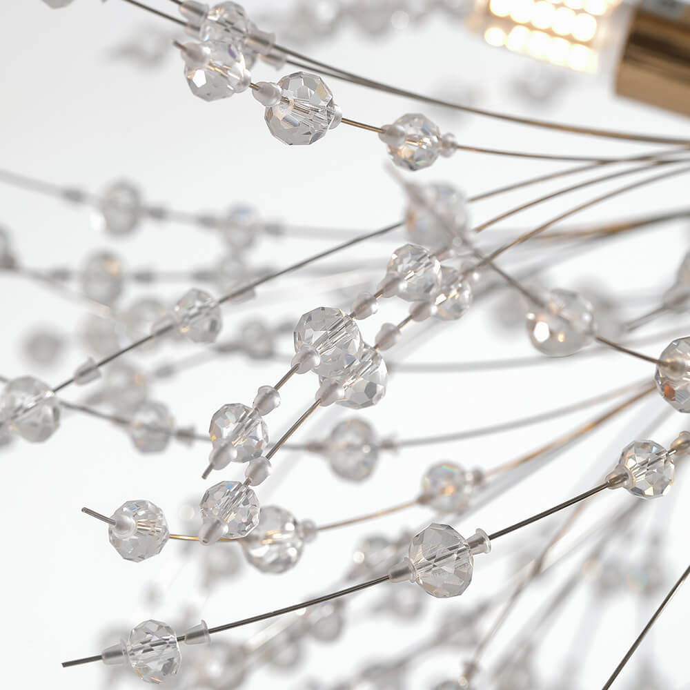 Mid - century Modern Round Firework Dandelion Chandelier - LightfixturesUAE