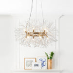 Mid - century Modern Round Firework Dandelion Chandelier - LightfixturesUAE