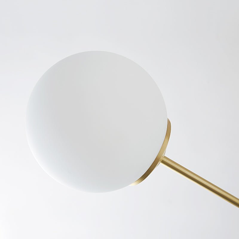 Mid - Century Modern Sputnik Opal Globe Chandelier - LightfixturesUAE