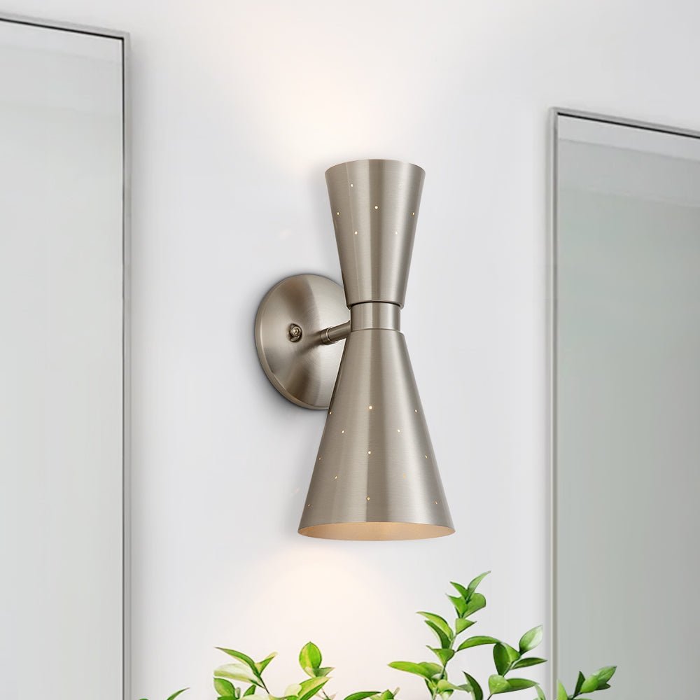 Mid - Century Modern Starry Hourglass 2 - Light Mcm Wall Sconces - LightfixturesUAE
