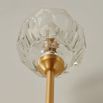 Mid - Century Needle Brass Crystal Wall Sconce - LightfixturesUAE