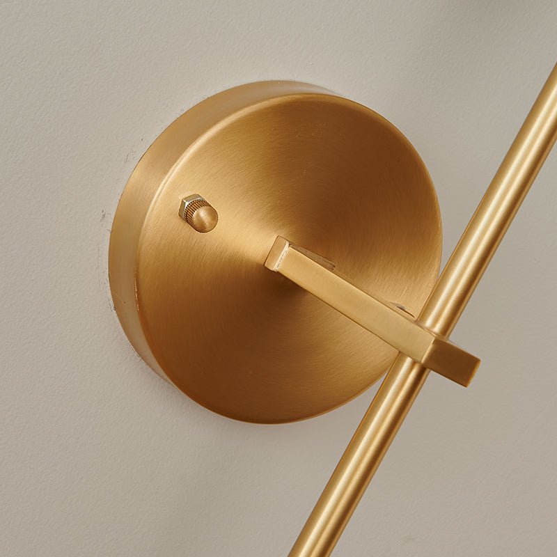 Mid - Century Needle Brass Crystal Wall Sconce - LightfixturesUAE