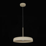 Minimalist 1 - Light Downward Shallow Pan - Shaped LED Pendant - LightfixturesUAE