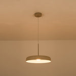 Minimalist 1 - Light Downward Shallow Pan - Shaped LED Pendant - LightfixturesUAE