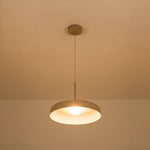 Minimalist 1 - Light Downward Shallow Pan - Shaped LED Pendant - LightfixturesUAE