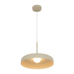Minimalist 1 - Light Downward Shallow Pan - Shaped LED Pendant - LightfixturesUAE