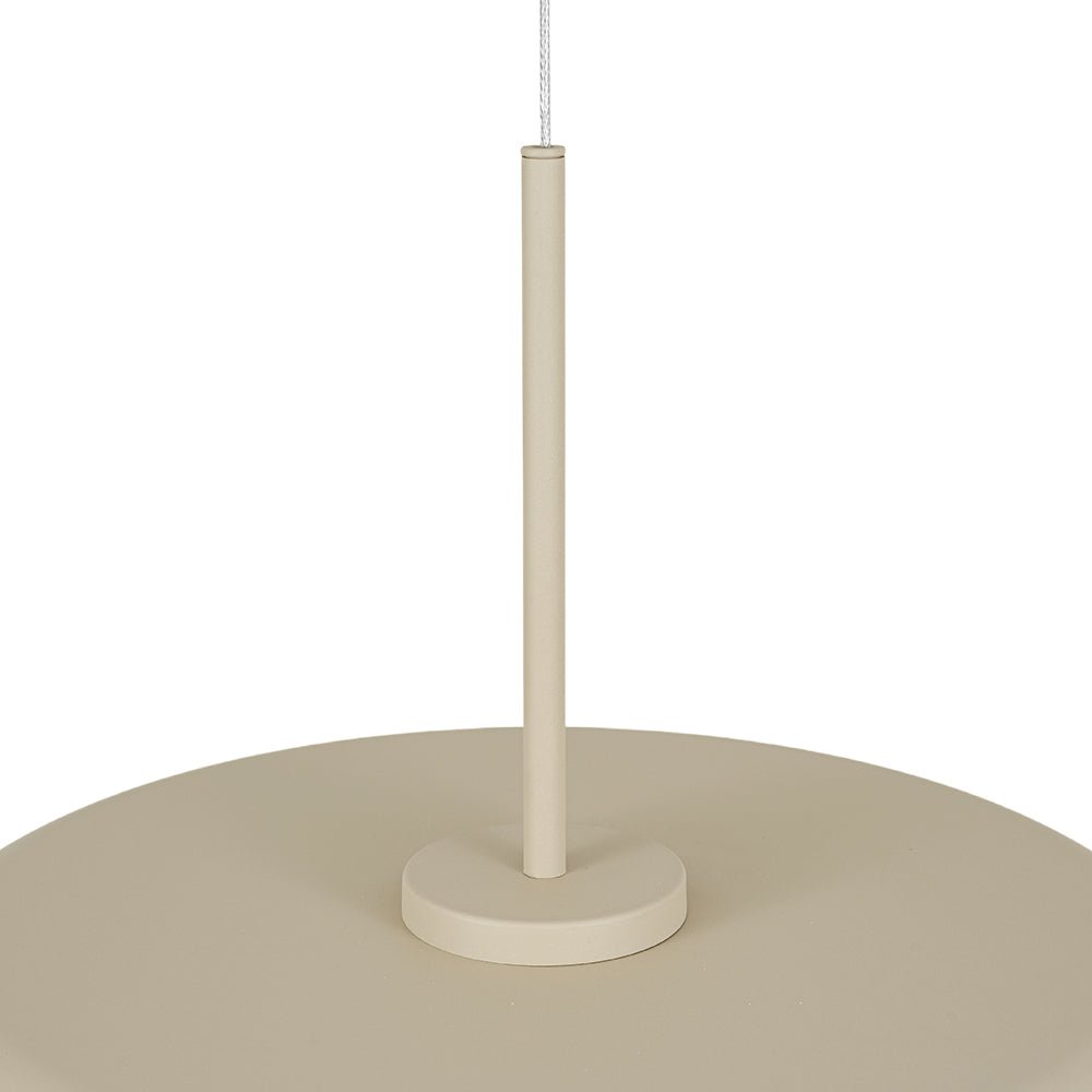 Minimalist 1 - Light Downward Shallow Pan - Shaped LED Pendant - LightfixturesUAE