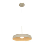 Minimalist 1 - Light Downward Shallow Pan - Shaped LED Pendant - LightfixturesUAE