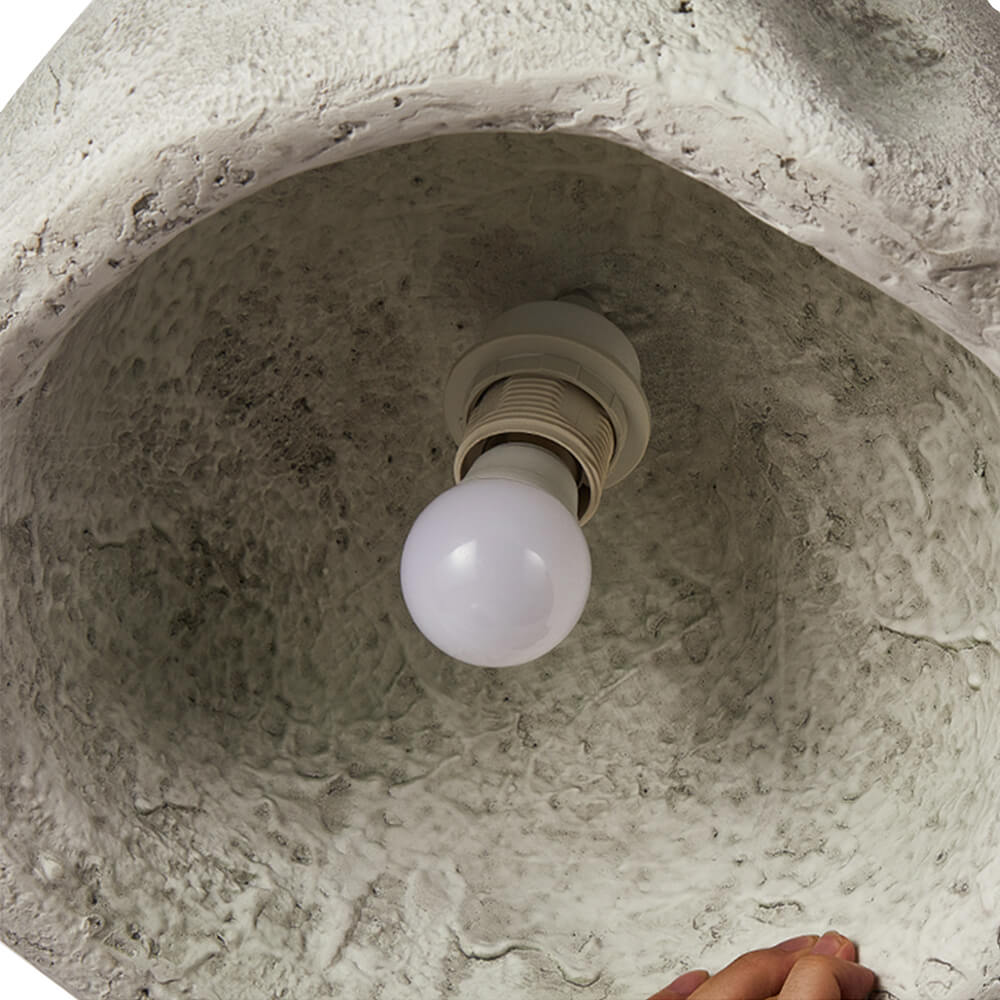 Minimalist 1 - Light Wabi Sabi Bell - Shaped  Pendant - LightfixturesUAE