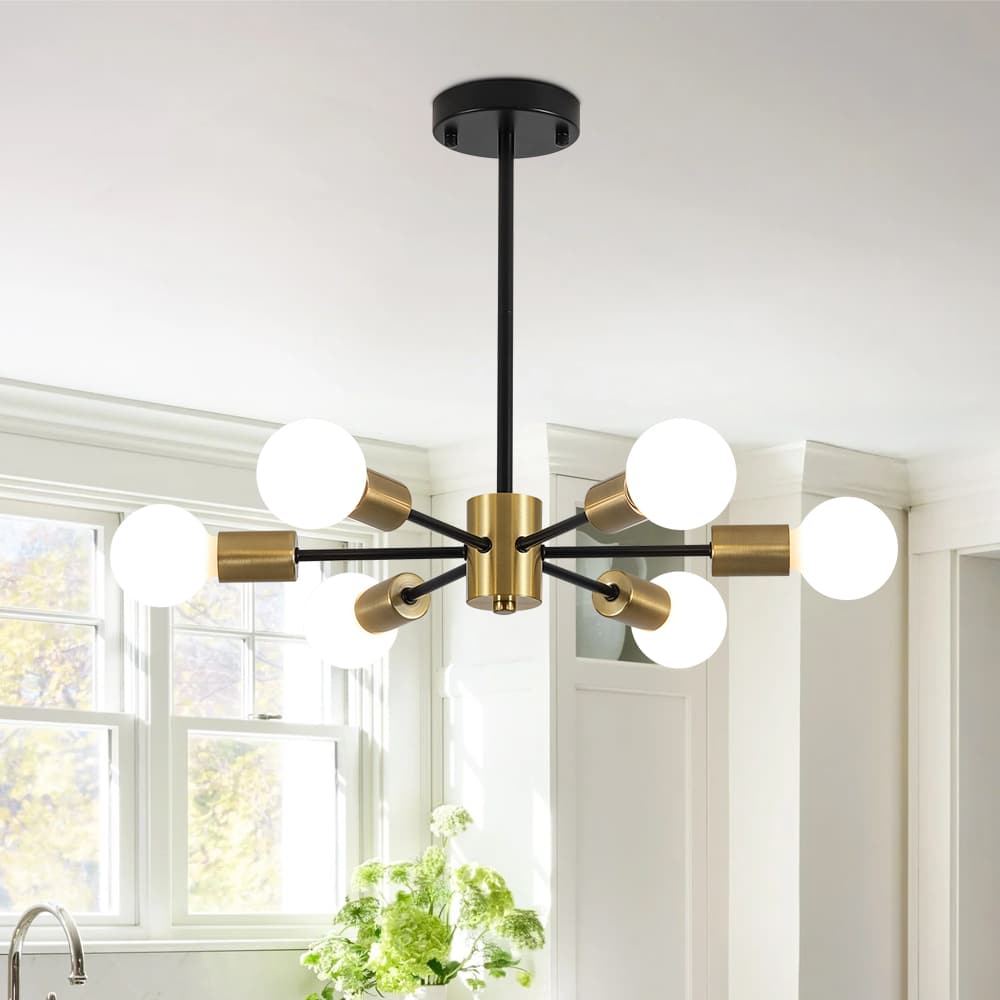 Minimalist 6 - Light Sputnik Chandelier - LightfixturesUAE