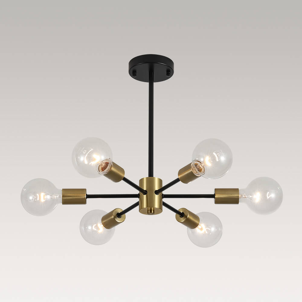 Minimalist 6 - Light Sputnik Chandelier - LightfixturesUAE