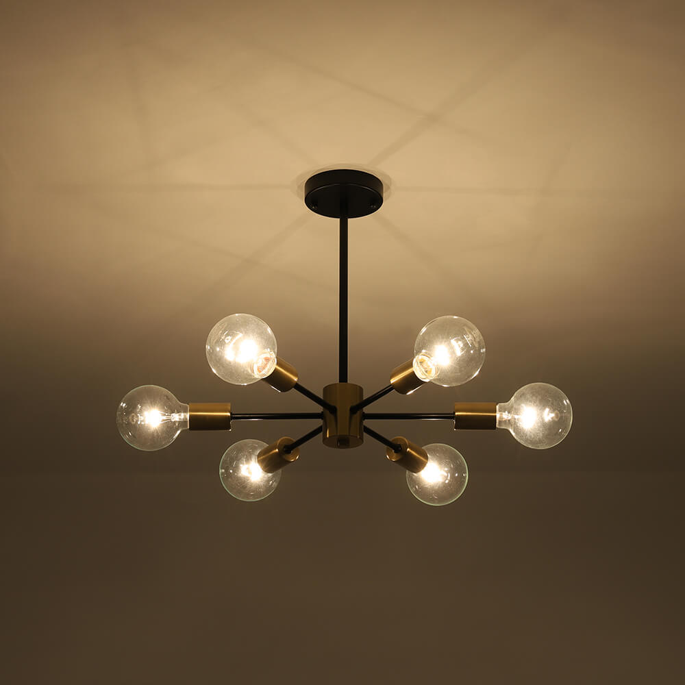 Minimalist 6 - Light Sputnik Chandelier - LightfixturesUAE