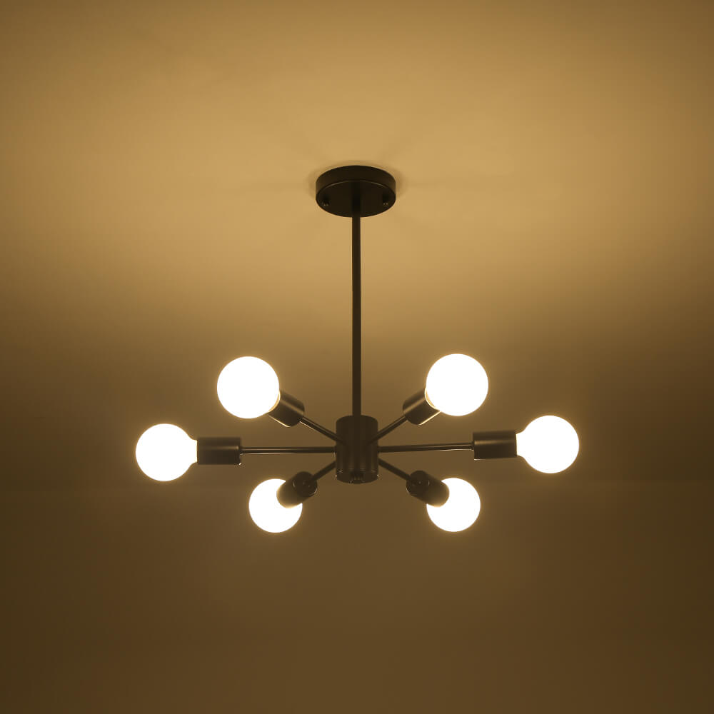 Minimalist 6 - Light Sputnik Chandelier - LightfixturesUAE