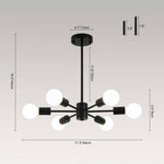 Minimalist 6 - Light Sputnik Chandelier - LightfixturesUAE
