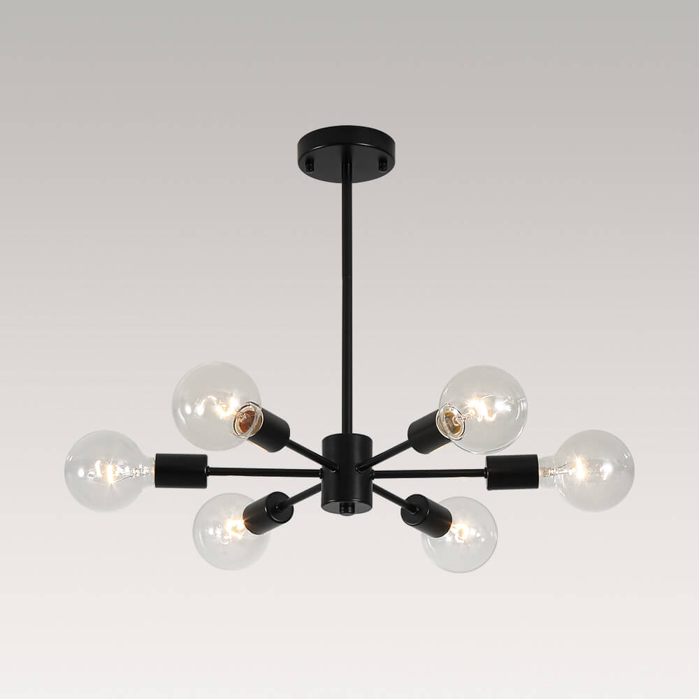 Minimalist 6 - Light Sputnik Chandelier - LightfixturesUAE