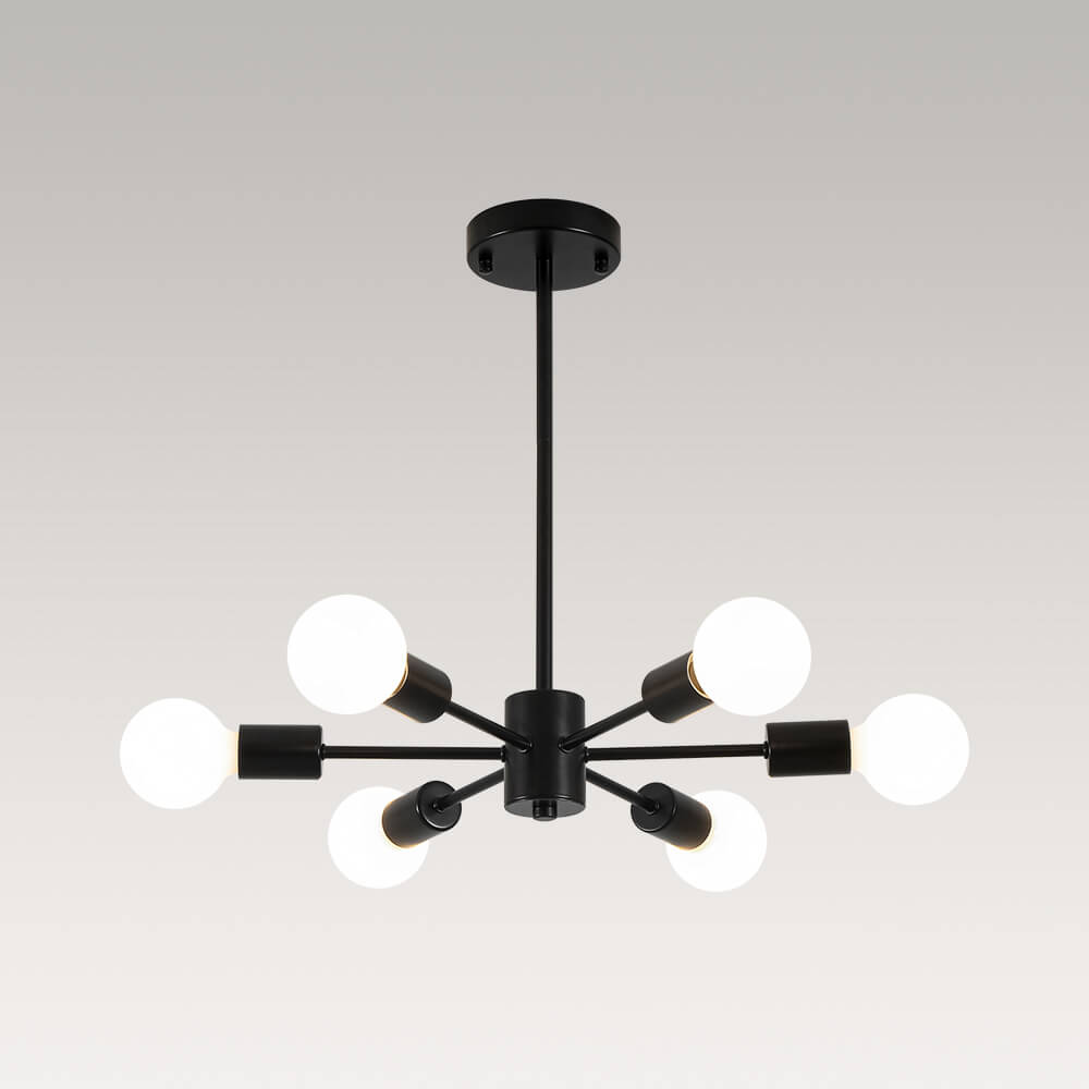 Minimalist 6 - Light Sputnik Chandelier - LightfixturesUAE