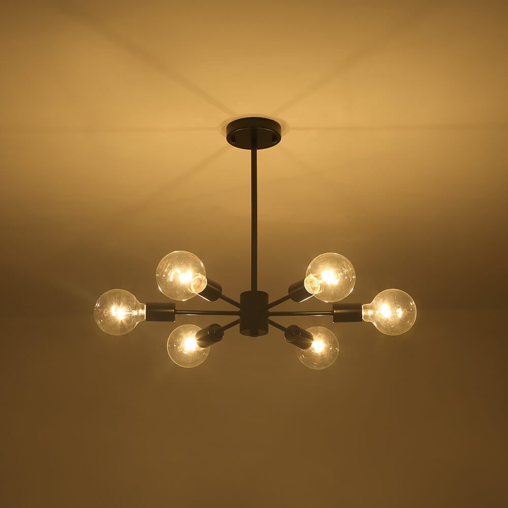 Minimalist 6 - Light Sputnik Chandelier - LightfixturesUAE