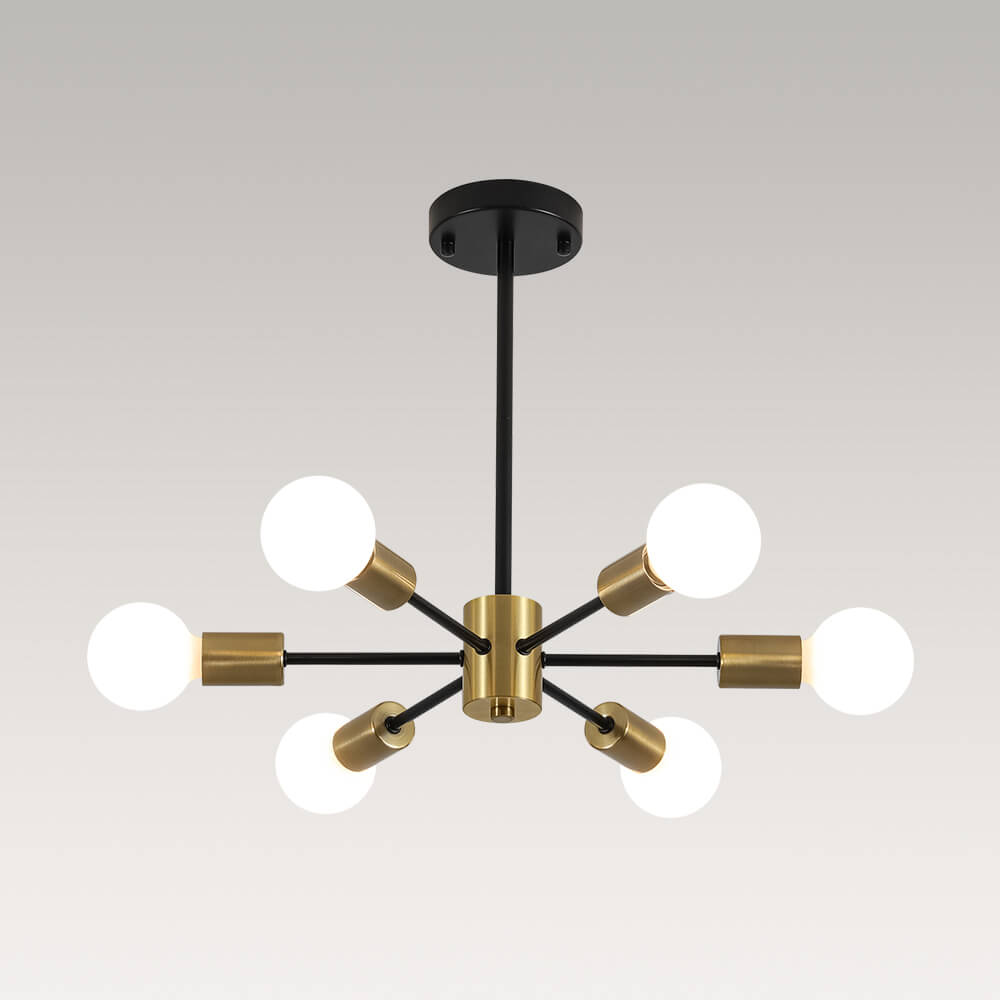Minimalist 6 - Light Sputnik Chandelier - LightfixturesUAE