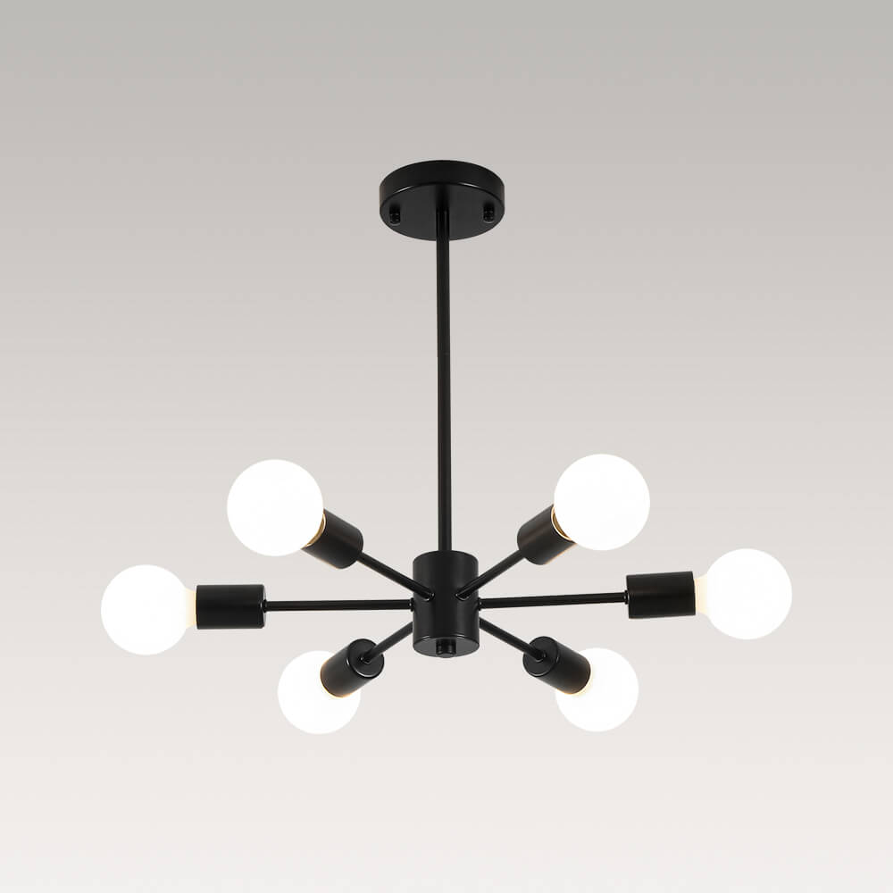 Minimalist 6 - Light Sputnik Chandelier - LightfixturesUAE