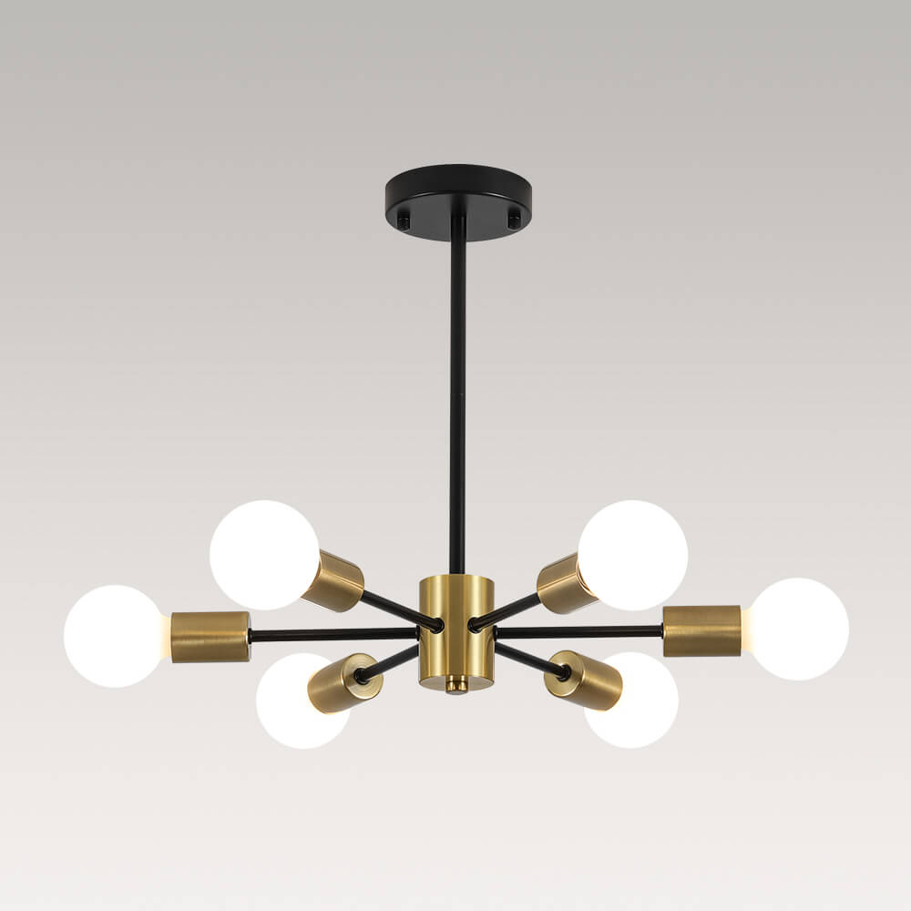 Minimalist 6 - Light Sputnik Chandelier - LightfixturesUAE