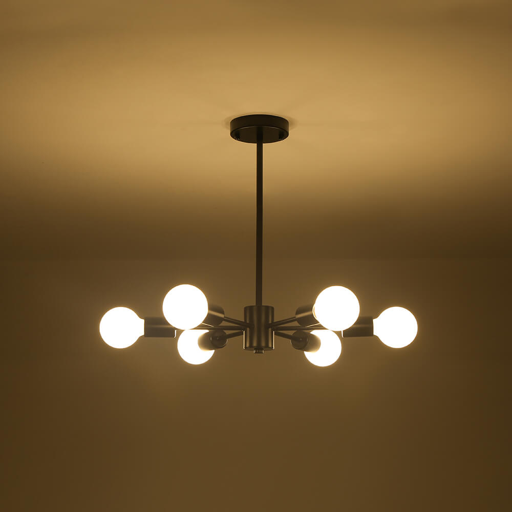 Minimalist 6 - Light Sputnik Chandelier - LightfixturesUAE
