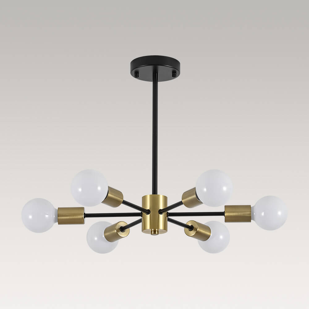 Minimalist 6 - Light Sputnik Chandelier - LightfixturesUAE