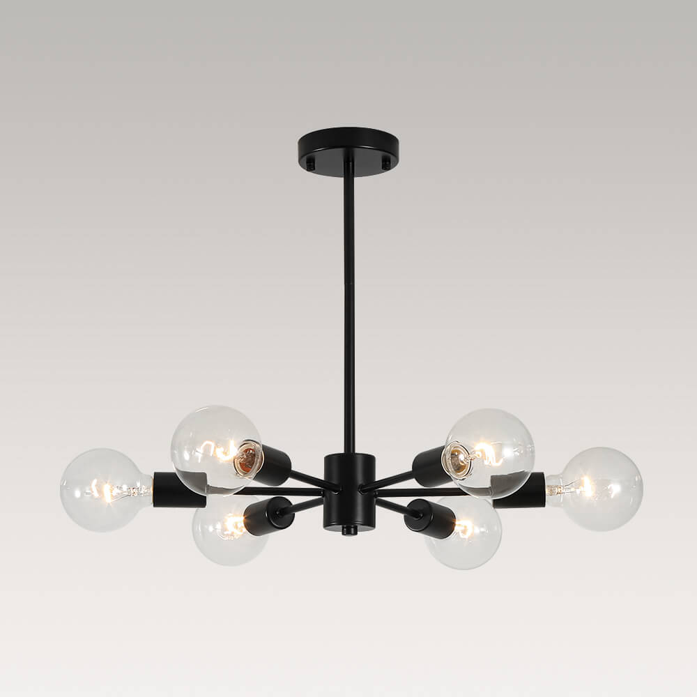 Minimalist 6 - Light Sputnik Chandelier - LightfixturesUAE