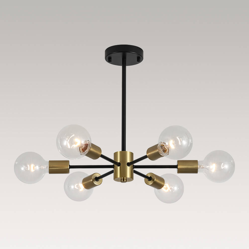 Minimalist 6 - Light Sputnik Chandelier - LightfixturesUAE