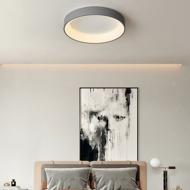 Minimalist LED Flush Mount Hollowed Large Metal Ceiling Light - LightfixturesUAE