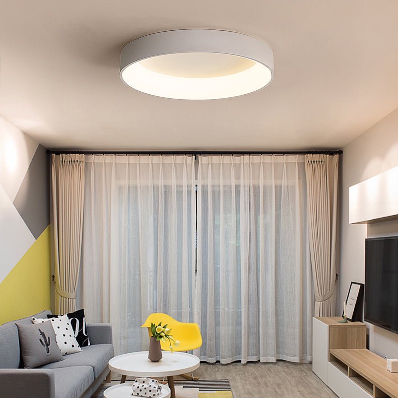 Minimalist LED Flush Mount Hollowed Large Metal Ceiling Light - LightfixturesUAE