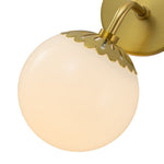 Minimalist Opal Glass Globe Wall Sconce - LightfixturesUAE